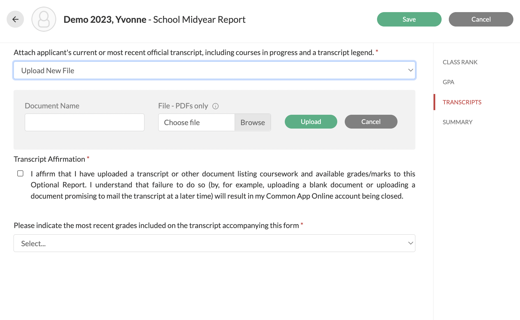 How To Send The School Midyear Reports For Common Applications BridgeU